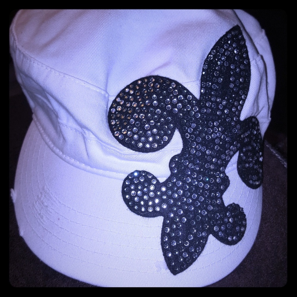 Crystal Hat Fleur De Lis